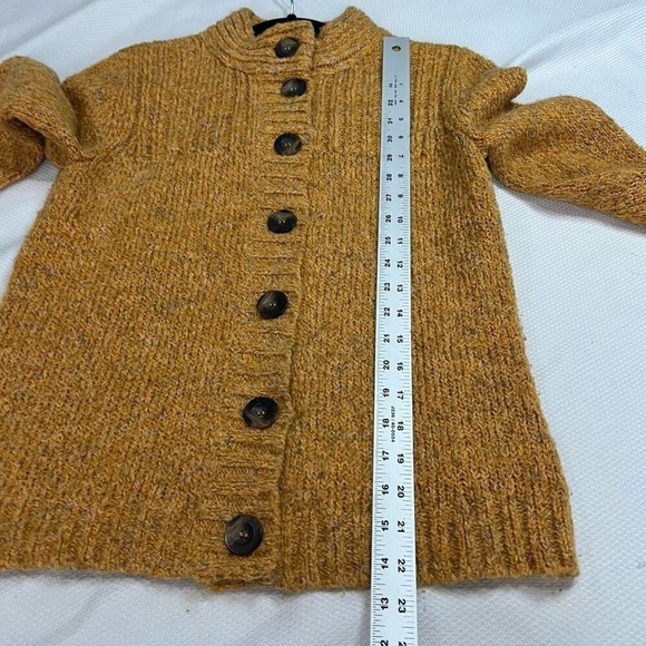 Charter Club‎ Dark Mustard Yellow Button Up Cardigan Sz S - Picture 4 of 7